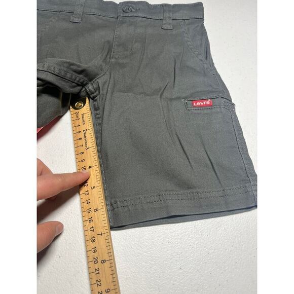 NWT Levi's Cargo Shorts Youth Boys Gray Flex Adjustable Waistband Size 6 - Picture 3 of 5